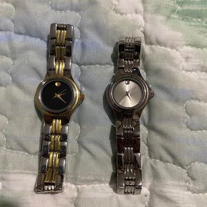 Gold & silver watch set